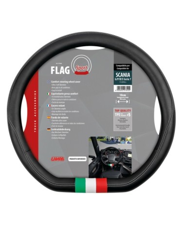Flag Italia, coprivolante su misura in Skeentex - compatibile per - Scania G P R S Serie 7 dal 11 2016 al