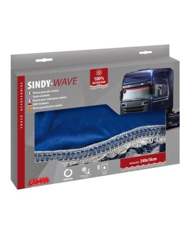 Sindy, fascia parasole in microfibra per camion - Blu