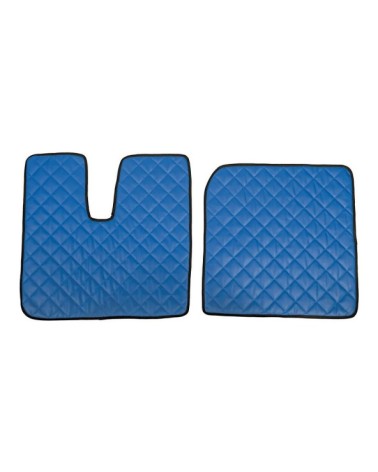 Coppia tappeti in Skeentex - Blu - compatibile per Man TGX dal 09 12 al 12 16 automatico, manuale, 1 cassetto, 2 cassetti - Man