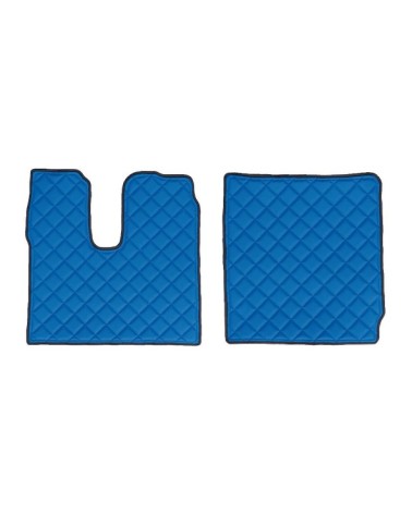 Coppia tappeti in Skeentex - Blu - compatibile per Man TGX dal 07 20 al 10 21  - Man TGX dal 01 17 al 06 20 automatico, manuale,