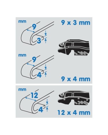 Wipemax, spazzola tergicristallo per camion e furgoni - 55 cm dal 22“