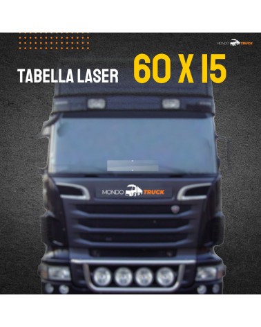 Tabella LASER RGB 12/24v Personalizzata 60cm x 15cm