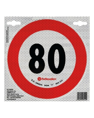 Contrassegno limite velocità - 80 Km/h