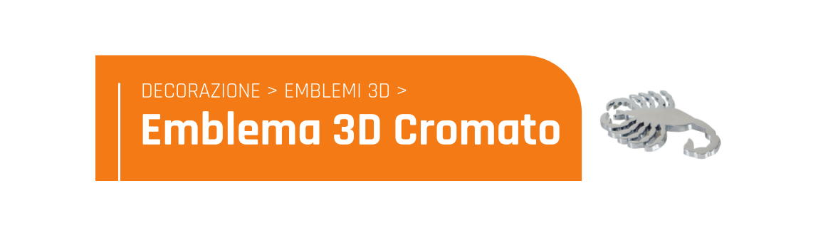 Emblema 3D cromato